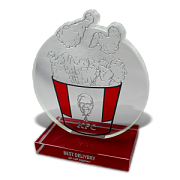 Стеклянный приз для KFC